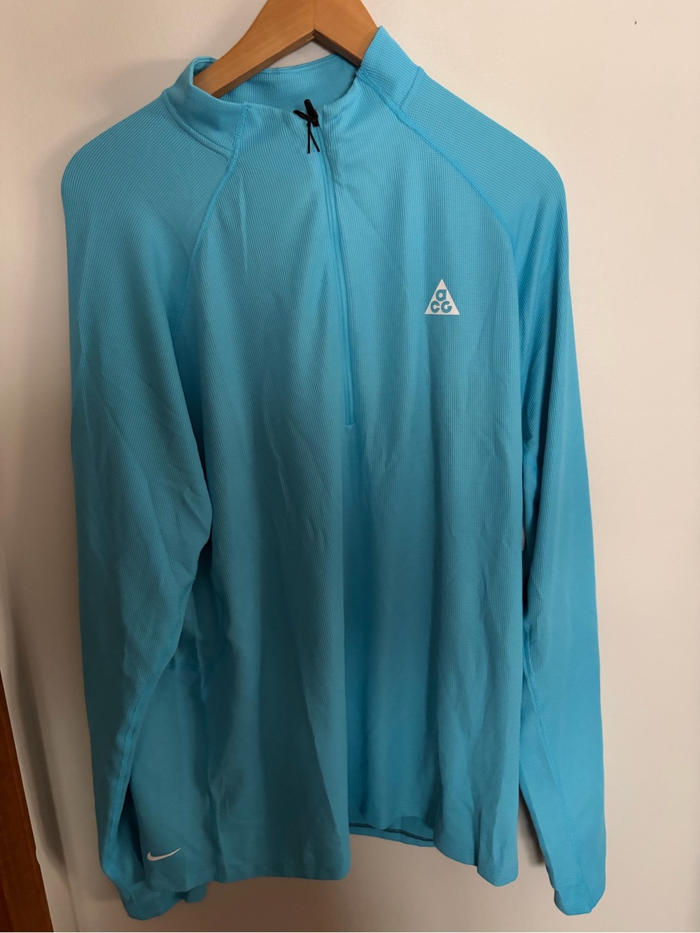 Nike ACG Dri-FIT Mid-Layer 1/4 Zip Trail Running Top Blue Size Medium IO9669-416